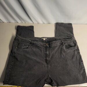 Woman Within Black 5 pocket Regular Jean Size 28 Plus